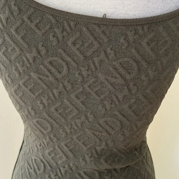 Fendi X Skims olive green embossed logo illinois midi dress in SZ 8/44. is  available for purchase on au PAY Market - Imported Goods Online Store  Co.Ltd. | au PAY Market -